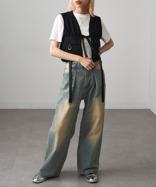 MAGASIN DE MODE Onjna(マガジンデモードオンジェナ )の「【MAGASIN DE MODE Onjna】タクティカルショートベスト trc(ベスト・レディース・グレー/カーキ/ブラック・FREE)」の15枚目の写真