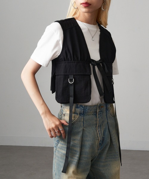 セール】【MAGASIN DE MODE Onjna】タクティカルショートベスト