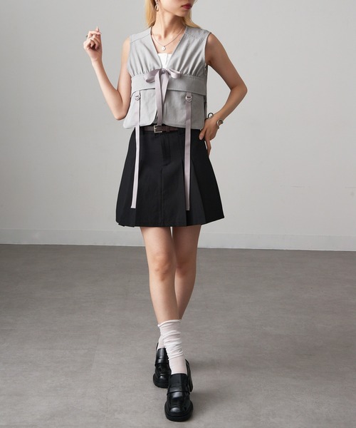MAGASIN DE MODE Onjna(マガジンデモードオンジェナ )の「【MAGASIN DE MODE Onjna】タクティカルショートベスト trc(ベスト・レディース・グレー/カーキ/ブラック・FREE)」の9枚目の写真
