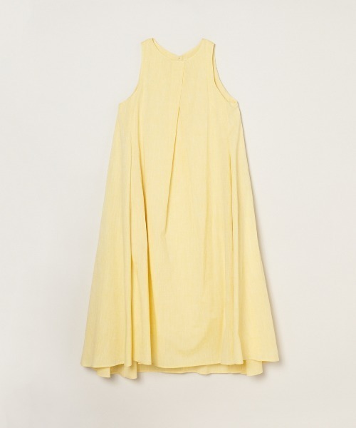 three dots（スリードッツ）の「コットンリネン ドレス（ワンピース・レディース・ピンク系その他/ライトブルー/イエロー/ネイビー/レッド・SMALL/MEDIUM）」の3枚目の写真