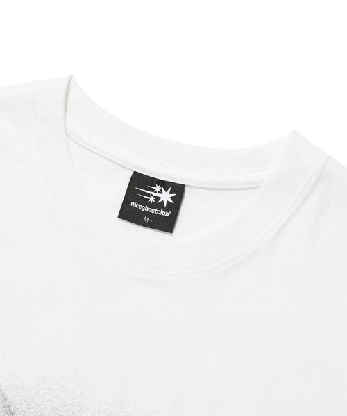 NICE GHOST CLUB(ナイスゴーストクラブ)の「A'GEM/9 × .kom 『NICE GHOST CLUB/ナイスゴーストクラブ』 MOVING SYMBOL TEE/ムービング シンボル TEE(Tシャツ/カットソー・レディース・ホワイト/ブラック・S)」の11枚目の写真