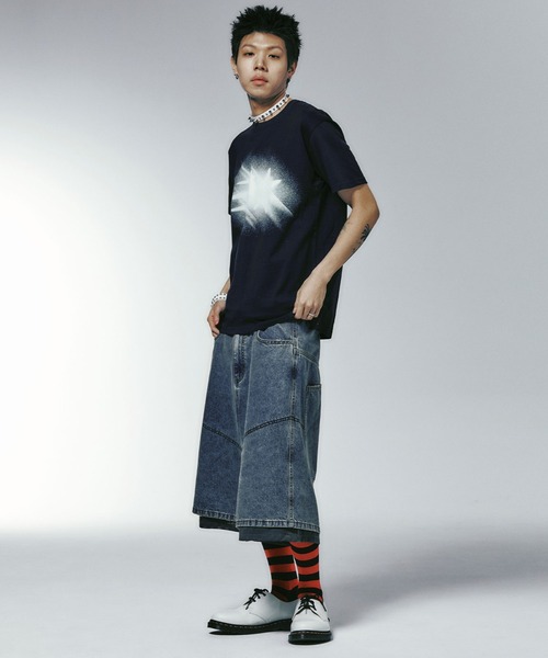 NICE GHOST CLUB(ナイスゴーストクラブ)の「A'GEM/9 × .kom 『NICE GHOST CLUB/ナイスゴーストクラブ』 MOVING SYMBOL TEE/ムービング シンボル TEE(Tシャツ/カットソー・レディース・ホワイト/ブラック・S)」の7枚目の写真