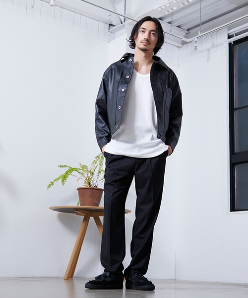 SILVER BULLET（シルバーバレット）の「『SILVER BULLET SELECT AP/シルバーバレットセレクト』Uネック ワッフルトールタンクトップ【gb】（Tシャツ/カットソー・メンズ・グレー/ブラック/オフホワイト・LL/M/L）」の9枚目の写真