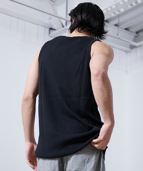 SILVER BULLET（シルバーバレット）の「『SILVER BULLET SELECT AP/シルバーバレットセレクト』Uネック ワッフルトールタンクトップ【gb】（Tシャツ/カットソー・メンズ・グレー/ブラック/オフホワイト・LL/M/L）」の13枚目の写真