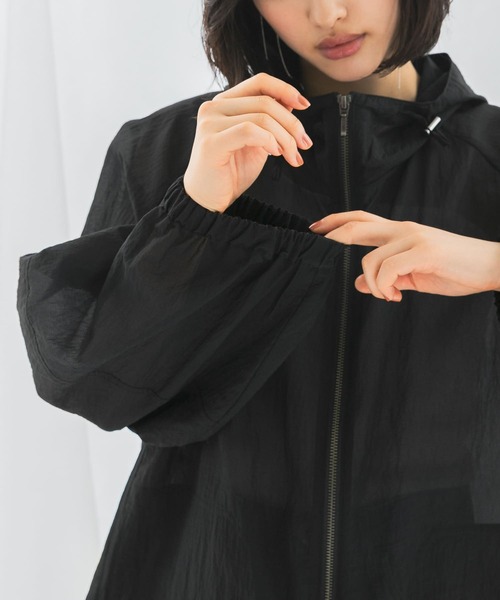URBAN RESEARCH ROSSO WOMEN(アーバンリサーチ ロッソ)の「シアーパーカーブルゾン(ブルゾン・レディース・ブラック/ホワイト・FREE)」の14枚目の写真