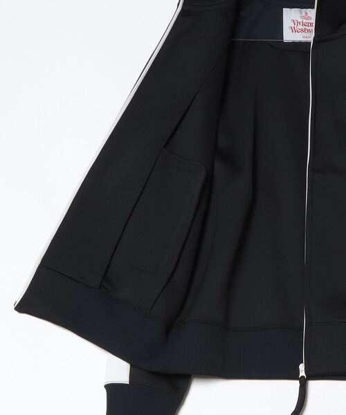 VI VIEN SPORTS アウター黒日本製 EMBOSSED ORB TRACK JACKET（ジャージ）｜Vivienne Westwood MAN