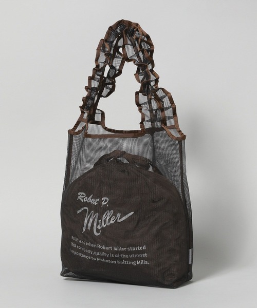 A part by（アパートバイ）の「【別注】miller_メッシュトート（トートバッグ・レディース・ブラック/アイボリー・FREE）」の8枚目の写真