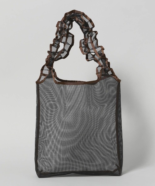 A part by（アパートバイ）の「【別注】miller_メッシュトート（トートバッグ・レディース・ブラック/アイボリー・FREE）」の9枚目の写真