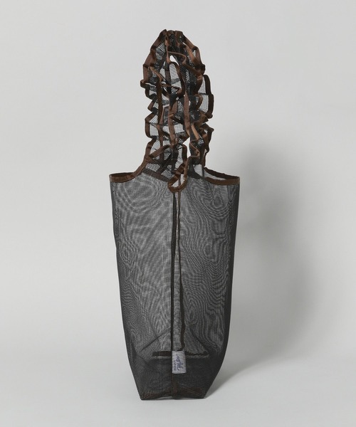 A part by（アパートバイ）の「【別注】miller_メッシュトート（トートバッグ・レディース・ブラック/アイボリー・FREE）」の10枚目の写真