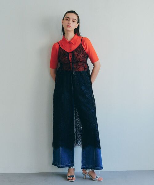 YECCA VECCA（イェッカヴェッカ）の「綿麻バギーデニムパンツ（デニムパンツ・レディース・インディゴブルー・S/M）」の21枚目の写真