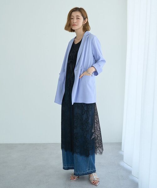 YECCA VECCA（イェッカヴェッカ）の「綿麻バギーデニムパンツ（デニムパンツ・レディース・インディゴブルー・S/M）」の8枚目の写真