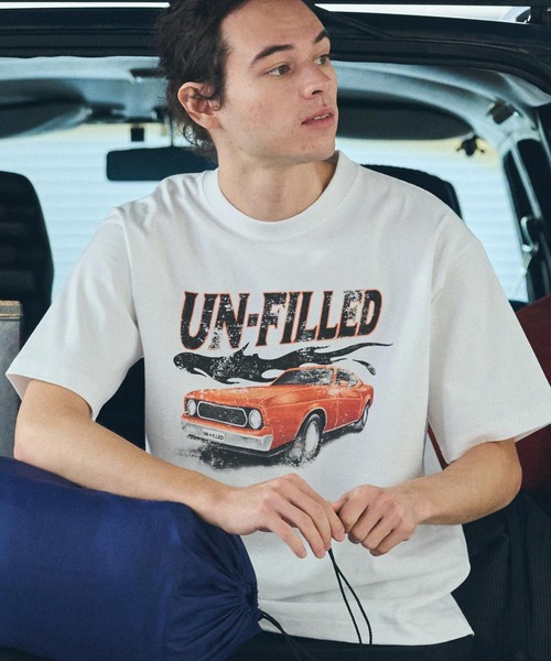 UN-FILLED(アンフィルド)の「mt9706- 90S CLASSIC CAR HEAVY WEIGHT T-SHIRT Tシャツ(Tシャツ/カットソー・メンズ・ホワイト/サンドベージュ・XL/M/L)」の7枚目の写真