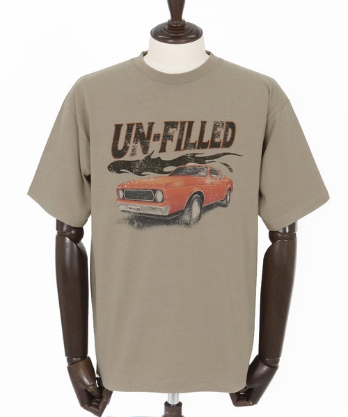 UN-FILLED(アンフィルド)の「mt9706- 90S CLASSIC CAR HEAVY WEIGHT T-SHIRT Tシャツ(Tシャツ/カットソー・メンズ・ホワイト/サンドベージュ・XL/M/L)」の11枚目の写真