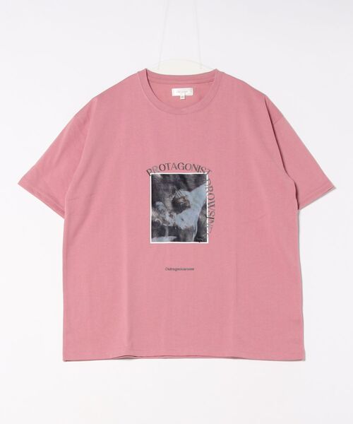 Chillfar（チルファー）の「デザインモチーフロゴTEE(M1)（Tシャツ/カットソー・レディース・ホワイト系2/ホワイト系1/キナリ/オートミール/ブルー/ピンク系2/ピンク系1/ネイビー系2/ネイビー系1/グレー系2/グレー系1/レッド系2/レッド系1・FREE）」の10枚目の写真