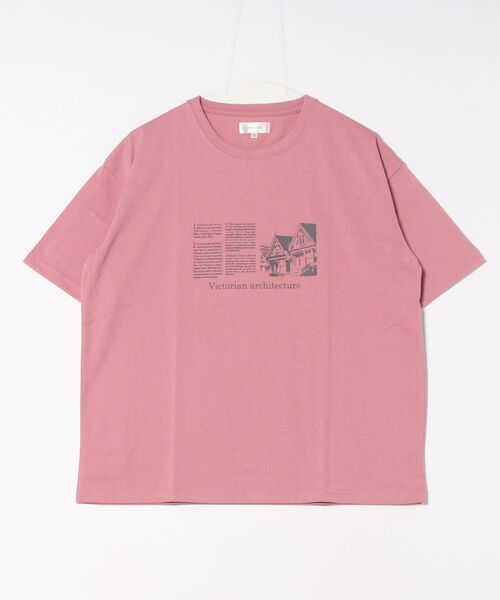 Chillfar（チルファー）の「デザインモチーフロゴTEE(M1)（Tシャツ/カットソー・レディース・ホワイト系2/ホワイト系1/キナリ/オートミール/ブルー/ピンク系2/ピンク系1/ネイビー系2/ネイビー系1/グレー系2/グレー系1/レッド系2/レッド系1・FREE）」の11枚目の写真