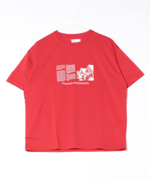 Chillfar（チルファー）の「デザインモチーフロゴTEE(M1)（Tシャツ/カットソー・レディース・ホワイト系2/ホワイト系1/キナリ/オートミール/ブルー/ピンク系2/ピンク系1/ネイビー系2/ネイビー系1/グレー系2/グレー系1/レッド系2/レッド系1・FREE）」の13枚目の写真