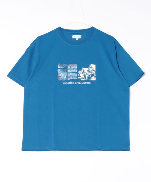 Chillfar（チルファー）の「デザインモチーフロゴTEE(M1)（Tシャツ/カットソー・レディース・ホワイト系2/ホワイト系1/キナリ/オートミール/ブルー/ピンク系2/ピンク系1/ネイビー系2/ネイビー系1/グレー系2/グレー系1/レッド系2/レッド系1・FREE）」の7枚目の写真