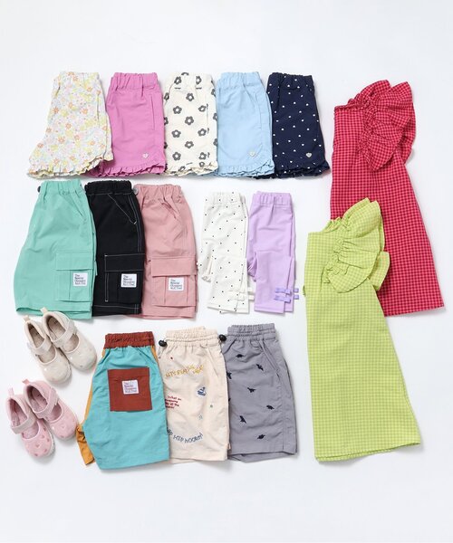 apres les cours（アプレレクール）の「【撥水加工/ジュニア対応】水陸両用フリルショートパンツ（その他パンツ・キッズ・サックスブルー/その他3/キナリ/ネイビー/ピンク・80/90/100/120/110/130/140）」の17枚目の写真