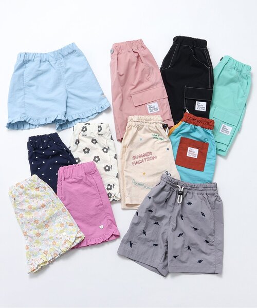apres les cours（アプレレクール）の「【撥水加工/ジュニア対応】水陸両用フリルショートパンツ（その他パンツ・キッズ・サックスブルー/その他3/キナリ/ネイビー/ピンク・80/90/100/120/110/130/140）」の18枚目の写真