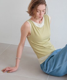 【bijorie】カップ付きレイヤードタンク/NEW BASIC series 25SS