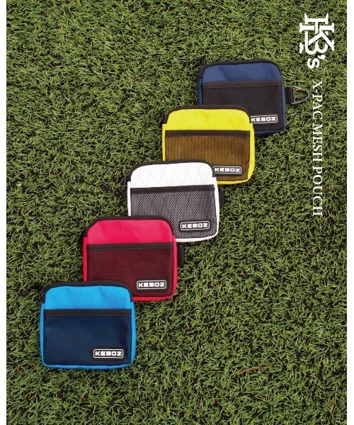 KEBOZ（ケボズ）の「X-PAC MESH POUCH（ポーチ・メンズ・ネイビー/レッド/イエロー/ブルー/ホワイト・FREE）」の11枚目の写真
