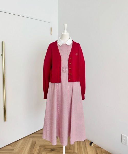 Areeam（アリーム）の「クレリックストライプワンピース（ワンピース・レディース・レッド・FREE）」の14枚目の写真