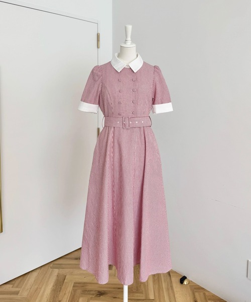 Areeam（アリーム）の「クレリックストライプワンピース（ワンピース・レディース・レッド・FREE）」の15枚目の写真