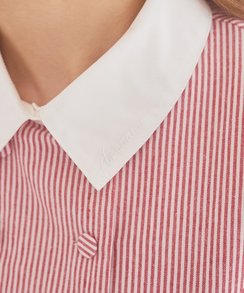 Areeam（アリーム）の「クレリックストライプワンピース（ワンピース・レディース・レッド・FREE）」の11枚目の写真