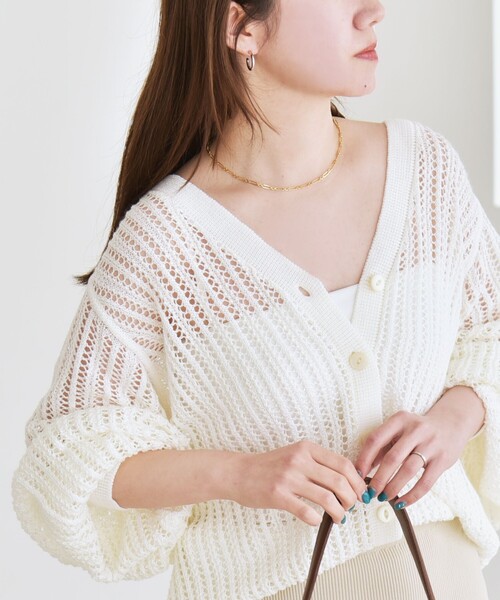 【みみみ】PLEATS PLEASE ラミー混カーディガン みみみ】PLEATS PLEASE ラミー混カーディガン RAMIE PLEATS