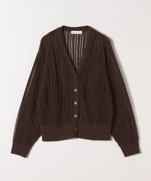 SHIPS for women / シップスウィメン quaranciel:〈手洗い可能〉ラミー ミックス メッシュ シアー オーバーサイズ カーディガン セール】quaranciel:〈手洗い可能〉ラミー ミックス メッシュ