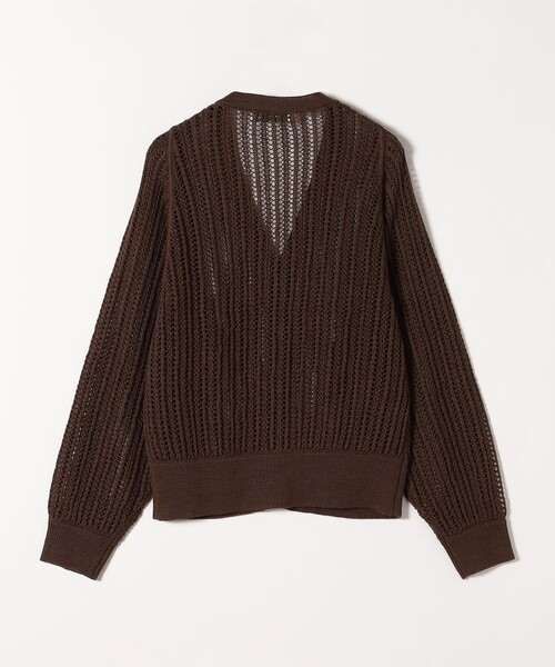 SHIPS for women / シップスウィメン quaranciel:〈手洗い可能〉ラミー ミックス メッシュ シアー オーバーサイズ カーディガン セール】quaranciel:〈手洗い可能〉ラミー ミックス メッシュ