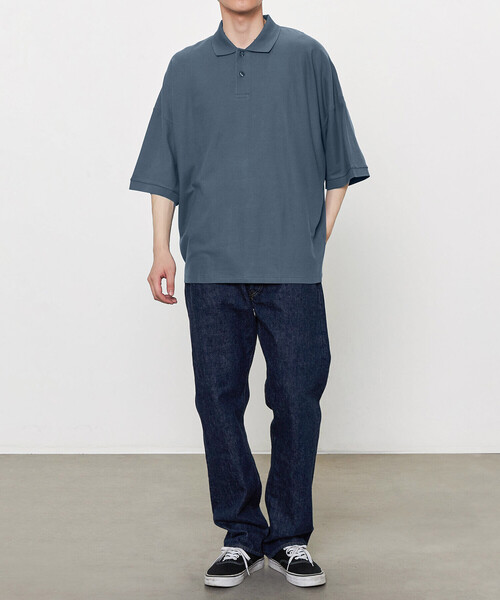 handvaerk | コットンピケ ビッグポロシャツ MEN（ポロシャツ