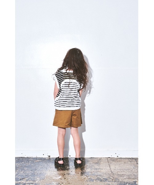 maarook(マルーク)の「ツイルストレッチフリルキュロット(その他パンツ・キッズ・グリーン/ベージュ・160cm/150cm/140cm)」の6枚目の写真