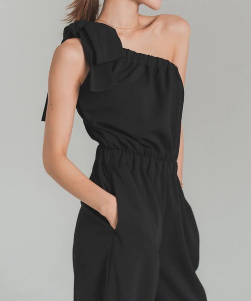 サロペット・オーバーオール・オールインワン RANCLIC one shoulder rompers セール】ワンショルダーロンパース（つなぎ/オールインワン