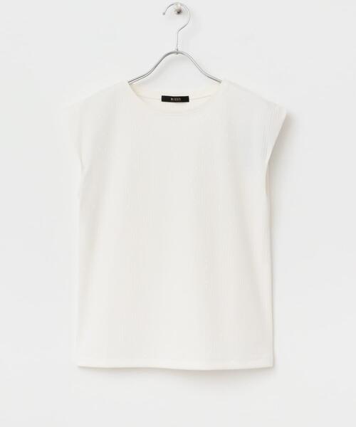 URBAN RESEARCH ROSSO WOMEN(アーバンリサーチ ロッソ)の「汗染防止フレンチリブTシャツ(Tシャツ/カットソー・レディース・オフホワイト/チャコールグレー/ブルー系その他/ベージュ系その他・FREE)」の12枚目の写真