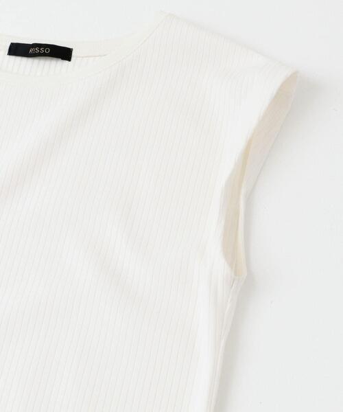 URBAN RESEARCH ROSSO WOMEN(アーバンリサーチ ロッソ)の「汗染防止フレンチリブTシャツ(Tシャツ/カットソー・レディース・オフホワイト/チャコールグレー/ブルー系その他/ベージュ系その他・FREE)」の13枚目の写真