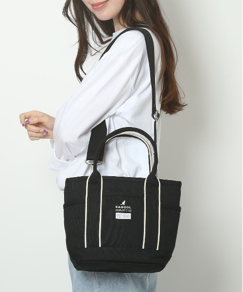 KANGOL（カンゴール）の「KANGOL KGC-2 2WAYバッグ（トートバッグ・レディース・ホワイト・FREE）」の3枚目の写真