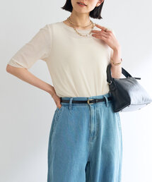 un dix cors | マイクロチュールTシャツ(Tシャツ/カットソー)