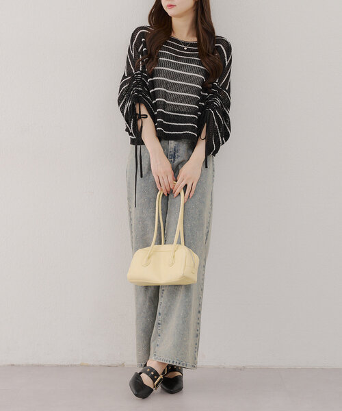Drawer - 完売☆OBLI オブリ　ミントニット　新品☆ PAL GROUP OUTLET｜【Chico】アシメデザインオフショルキャミ