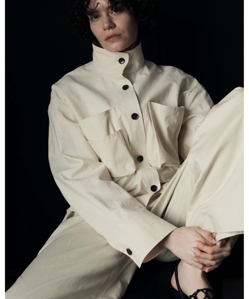 セール】Pocket Standcollar Shirts（シャツ/ブラウス）｜anuke