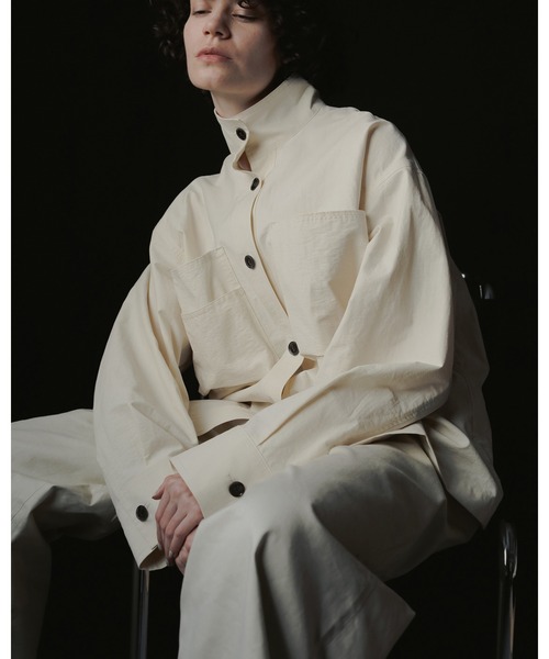 セール】Pocket Standcollar Shirts（シャツ/ブラウス）｜anuke