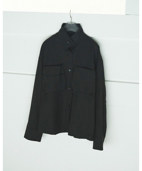 セール】Pocket Standcollar Shirts（シャツ/ブラウス）｜anuke