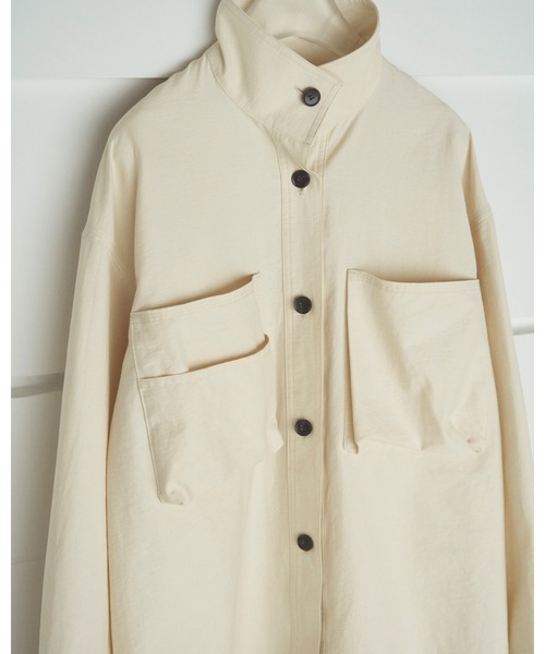 anuke（アンヌーク）の「Pocket Standcollar Shirts（シャツ/ブラウス