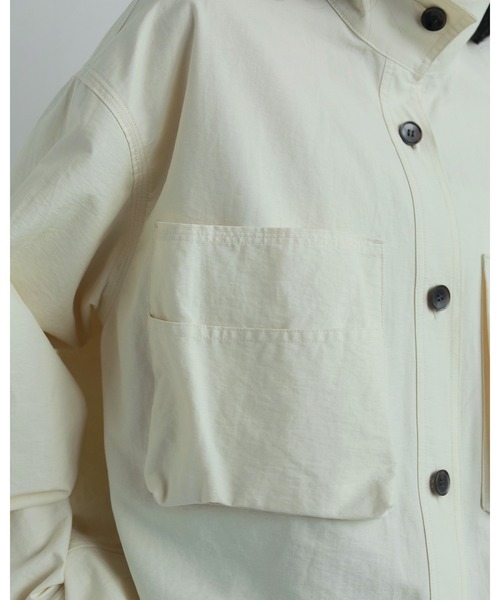 セール】Pocket Standcollar Shirts（シャツ/ブラウス）｜anuke