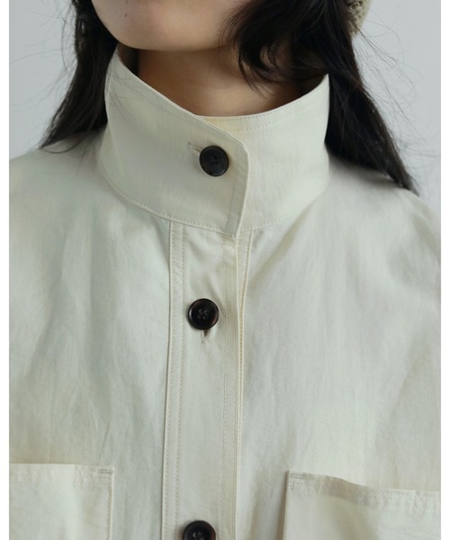 anuke（アンヌーク）の「Pocket Standcollar Shirts（シャツ/ブラウス