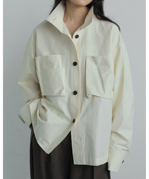 セール】Pocket Standcollar Shirts（シャツ/ブラウス）｜anuke