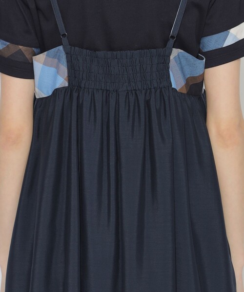 BLUE LABEL CRESTBRIDGE キャミワンピース 38 原宿店限定 BLUE LABEL CRESTBRIDGE キャミワンピース 38 原宿店限定 ブルー