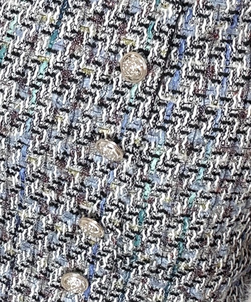 Mejoul（メジュール）の「チェーンショルダーツイードキャミソール（キャミソール・レディース・ベージュ/ピンク/ブラック/ブルー/ホワイト・F）」の16枚目の写真