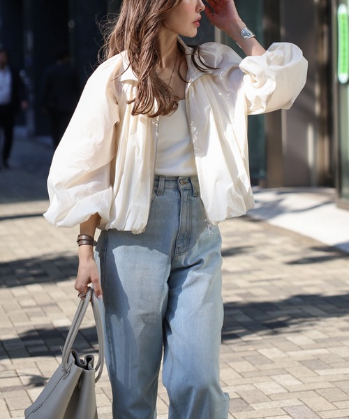 plantation ECOポリラックス　ベージュ　春夏コート　無地　シワ防止 ジャケット／Vカラー／ウォッシャブル／ストレッチ／接触冷感