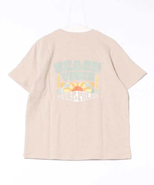 Kahiko(カヒコ)の「【Kahiko】SURF&Palms サニーメンズTシャツ(Tシャツ/カットソー・メンズ・ベージュ/ホワイト/ブルー/ブラック・FREE)」の3枚目の写真